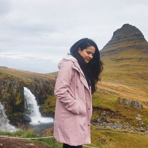 ASOS fleece lined rain coat